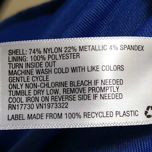 NWT Women's Long Sleeve Cut Out Lurex Bodycon Dress Blue - Wild Fable S/L/1X/2X - Picture 5 of 6